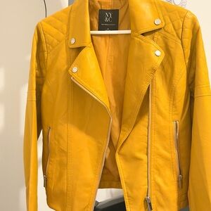 New York & Company Mustard Leather Jacket